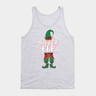 Sister Elf - Matching Family Christmas design Tank Top